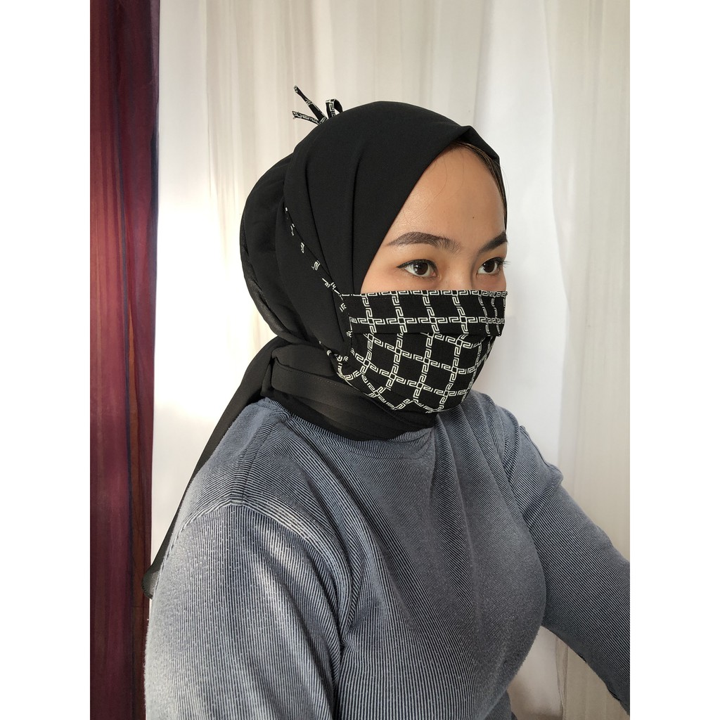 GYNDA MASKER KAIN POLOS MOTIF WOLFIS KATUN OXFORD