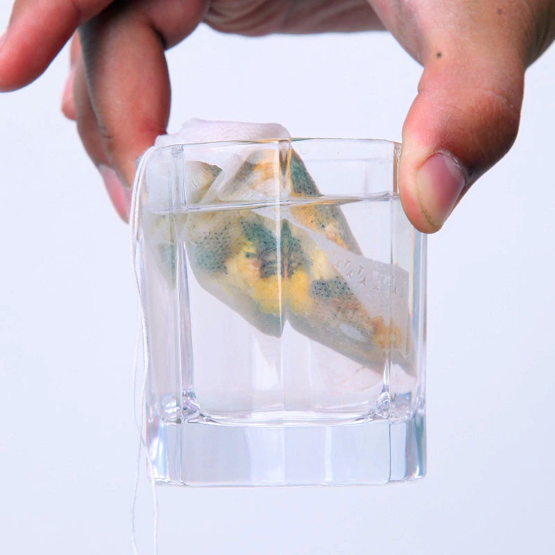 Kantung Filter Saringan Teh Teabag Drawstring Disposable 15 x 20 cm 100 PCS - M101 - White