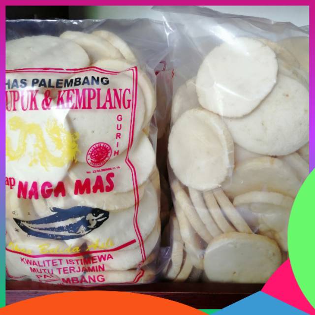 

Kemplang Palembang Ikan Tenggiri 500 Gram Kualitas No.01 Naga Mas PaLembang