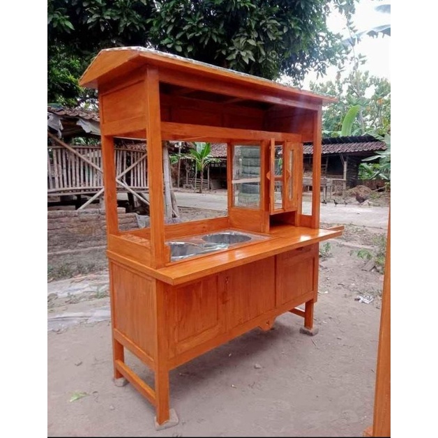 Gerobak mie ayam bakso 2 tungku / rombong mie ayam bakso