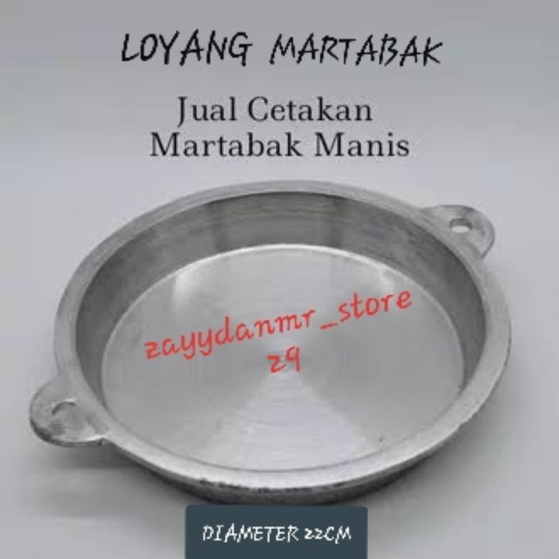 Loyang Uk-22cm martabak bangka loyang terang bulan anti lengket