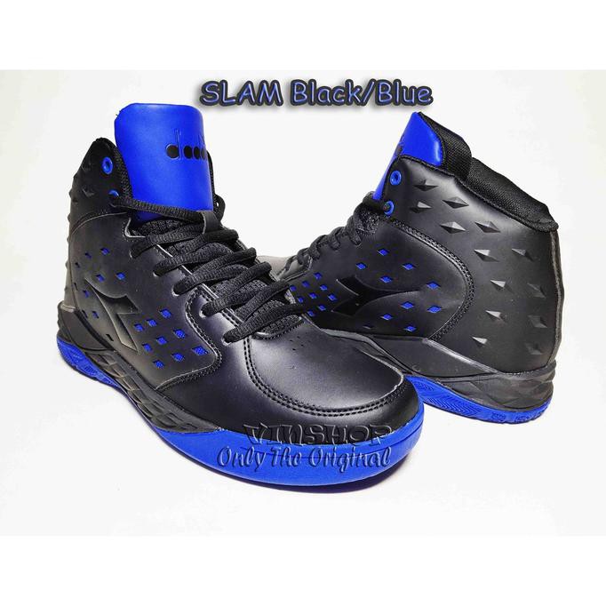 ⭐⭐ NEW PRODUK SEPATU BASKET PRIA ORIGINAL⭐⭐ SEPATU BASKET DIADORA SLAM BLACK BLUE.