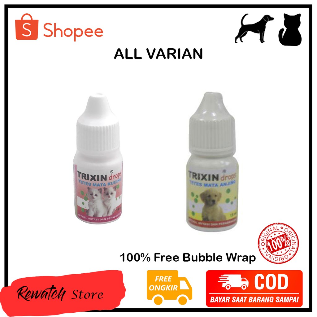 [ TRIXIN DROPS ] TRIXIN CAT & DOG DROPS 15 ml Obat tetes mata kucing & Anjing