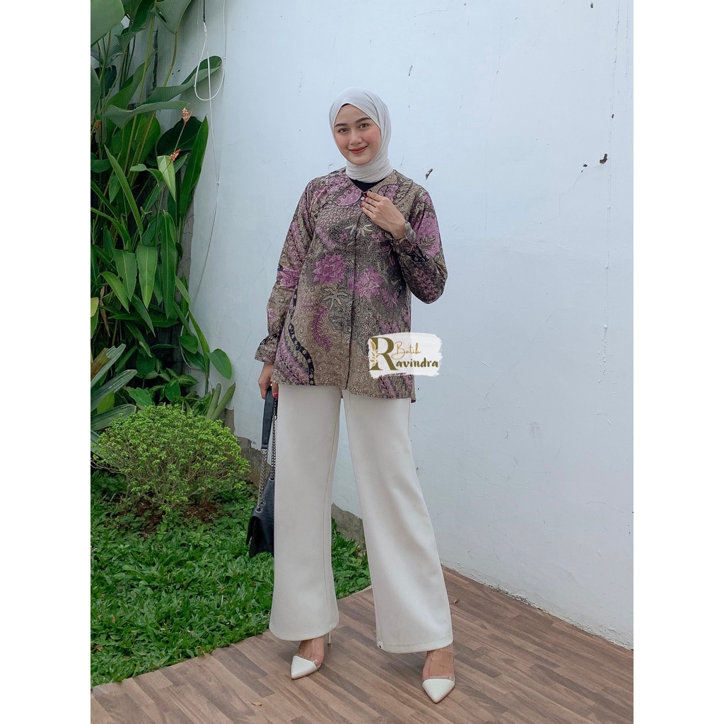 Blouse Batik Printing Pekalongan Kemeja Batik Wanita