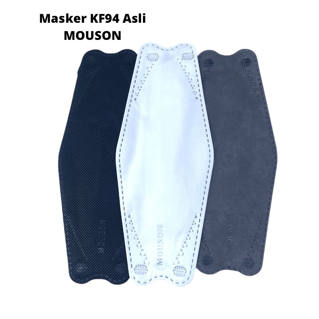 Masker KF94 MOUSON 4PLY ISI 10pcs Masker KF 94 Masker 4D Masker KF94 KOREA 4ply KF94 Warna isi 10pc Murah