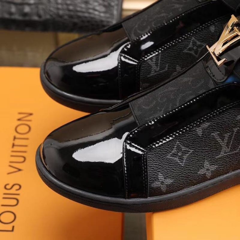 SEPATU LV PRIA SNEAKER  MIRROR QUALITY SLIP ON