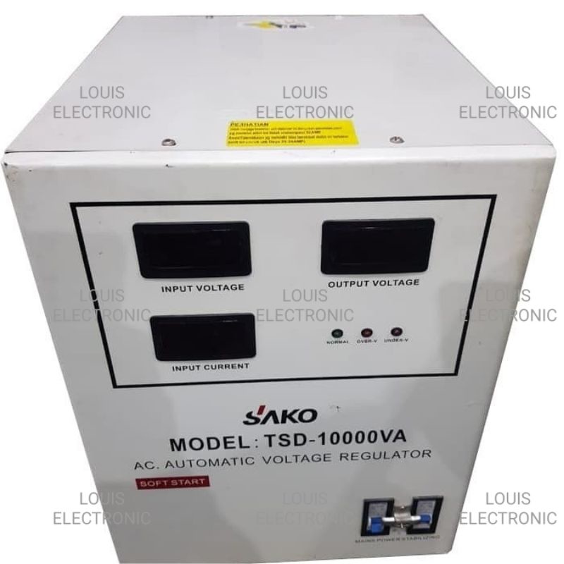 Stabilizer SAKO TSD-10000 LED Digital Stabil Automatic Voltage Regulator 10000 VA / 10kVA 10000 Watt