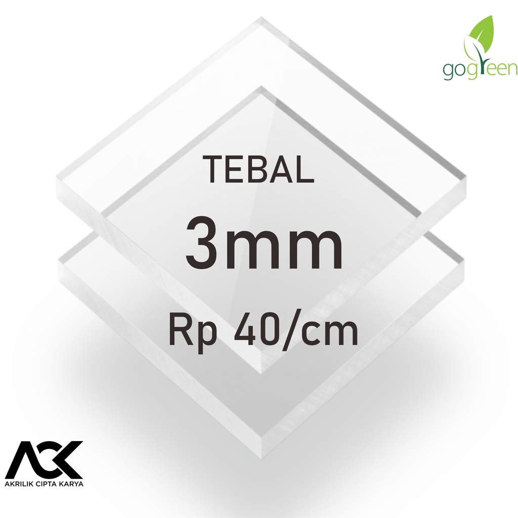 

Akrilik 3mm Bening / Clear / Potongan Laser Akrilik / Jasa Potong