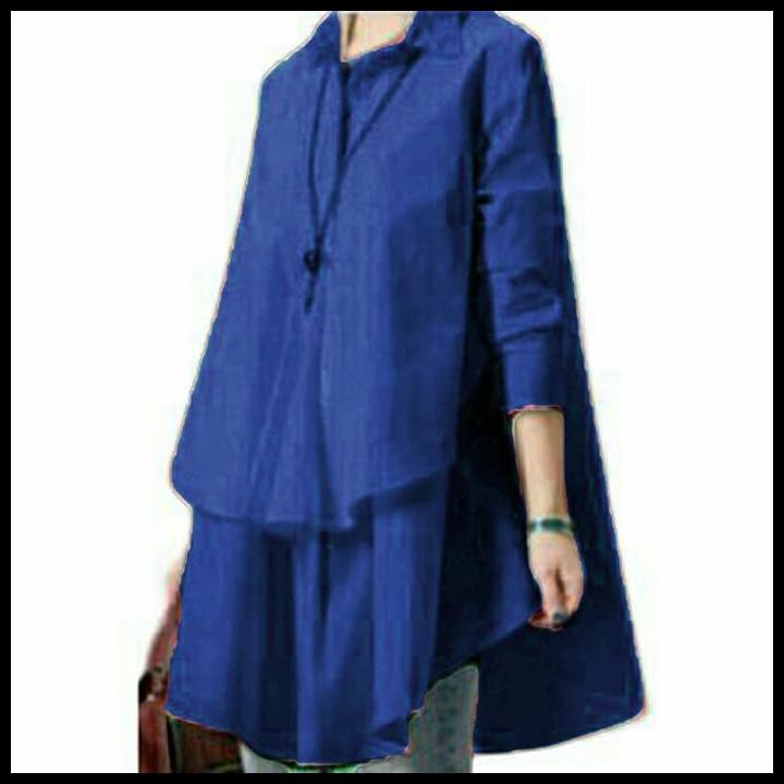 BLOUSE HIRAKU DENIM BAJU ATASAN WANITA 0112 RIS