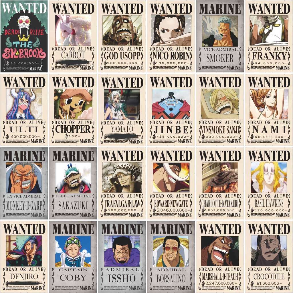 HIASAN DINDING BOUNTY ONE PIECE POSTER KAYU ANIME DEKORASI DINDING FRANKY FRANGKI FRANKI