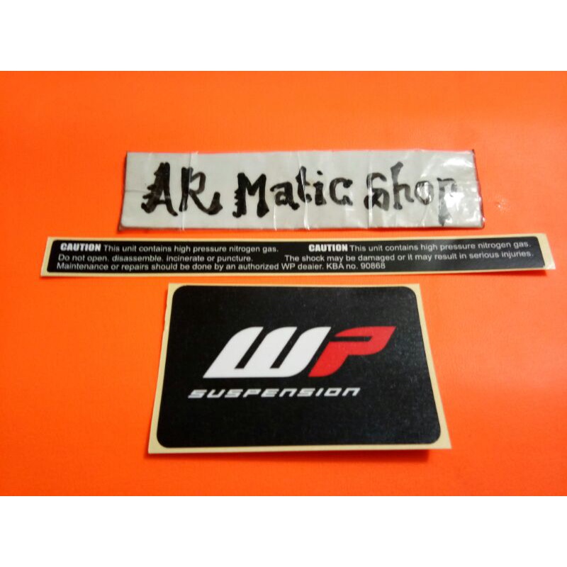 

stiker shock WP harga satu set sesuai di gambar