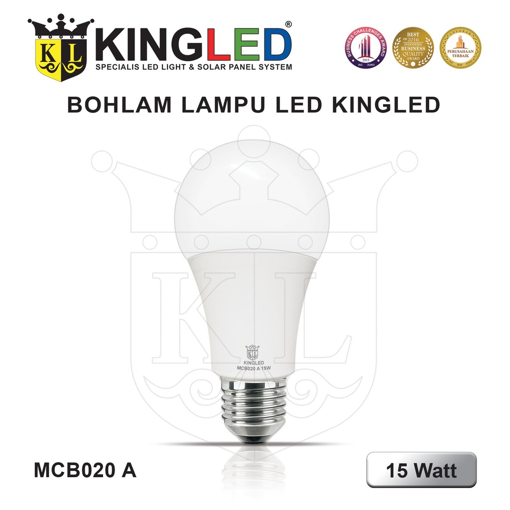 KINGLED Lampu Bola LED 3 Watt / 5 Watt / 9 Watt / 12 Watt / 15 Watt / 18 Watt