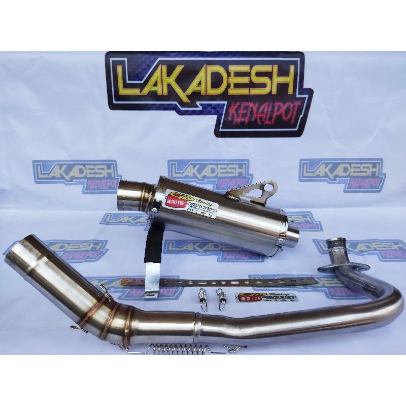 KNALPOT CLD MONSTER (INLET 38/50) BEAT MIO VARIO AEROX SCOOPY NMAX PCX ADV LEXI GENIO FREEGO NEX DLL