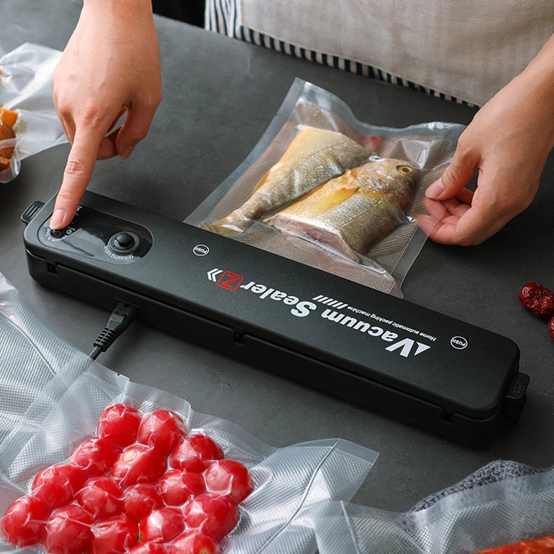 ELFYDO HL0234 Mesin Vakum Plastik Pembungkus Makanan Kering dan Basah Portabel Mesin Vacuum Sealer Makanan