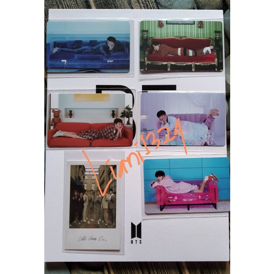Photocard Poster Lyric Making Book Album BTS BE Deluxe Edition (Jungkook, Jimin)