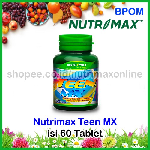 Nutrimax Teen MX Isi 60 Multi Vitamin Obat Herbal Kalsium Penambah