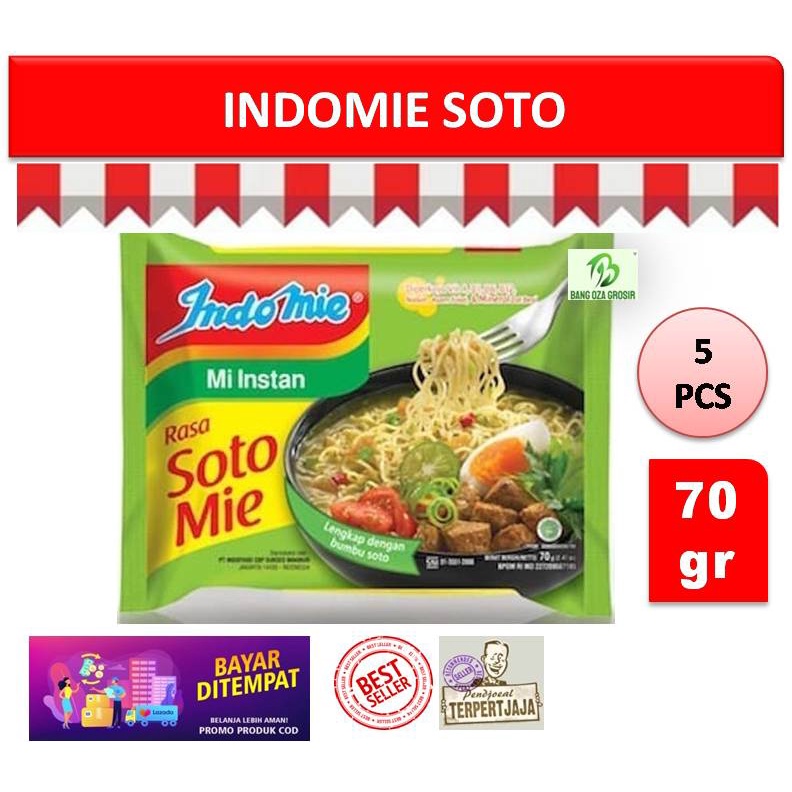 

INDOMIE MIE SOTO (5pcs) kuah MURAH