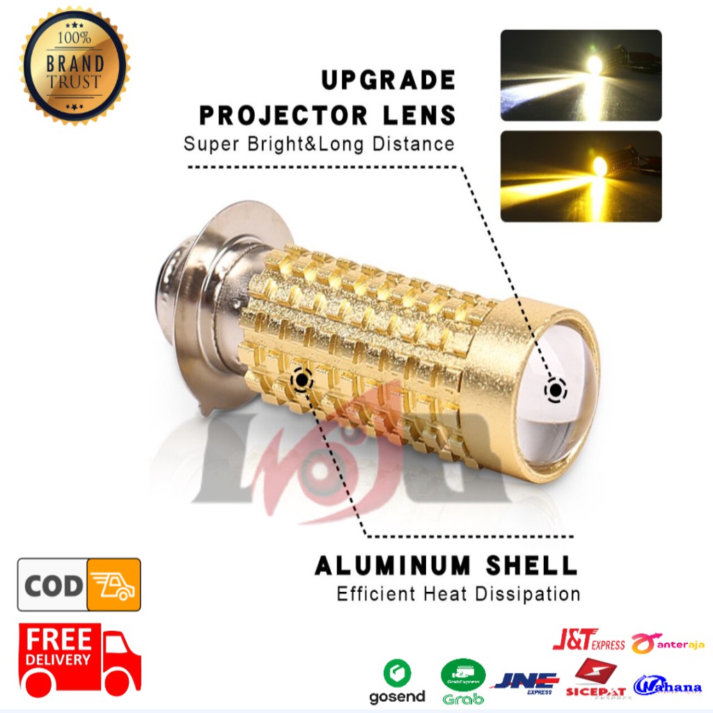 Lampu Led Motor Headlamp laser H6 motoled d2 lampu depan super terang putih kuning bebek matik