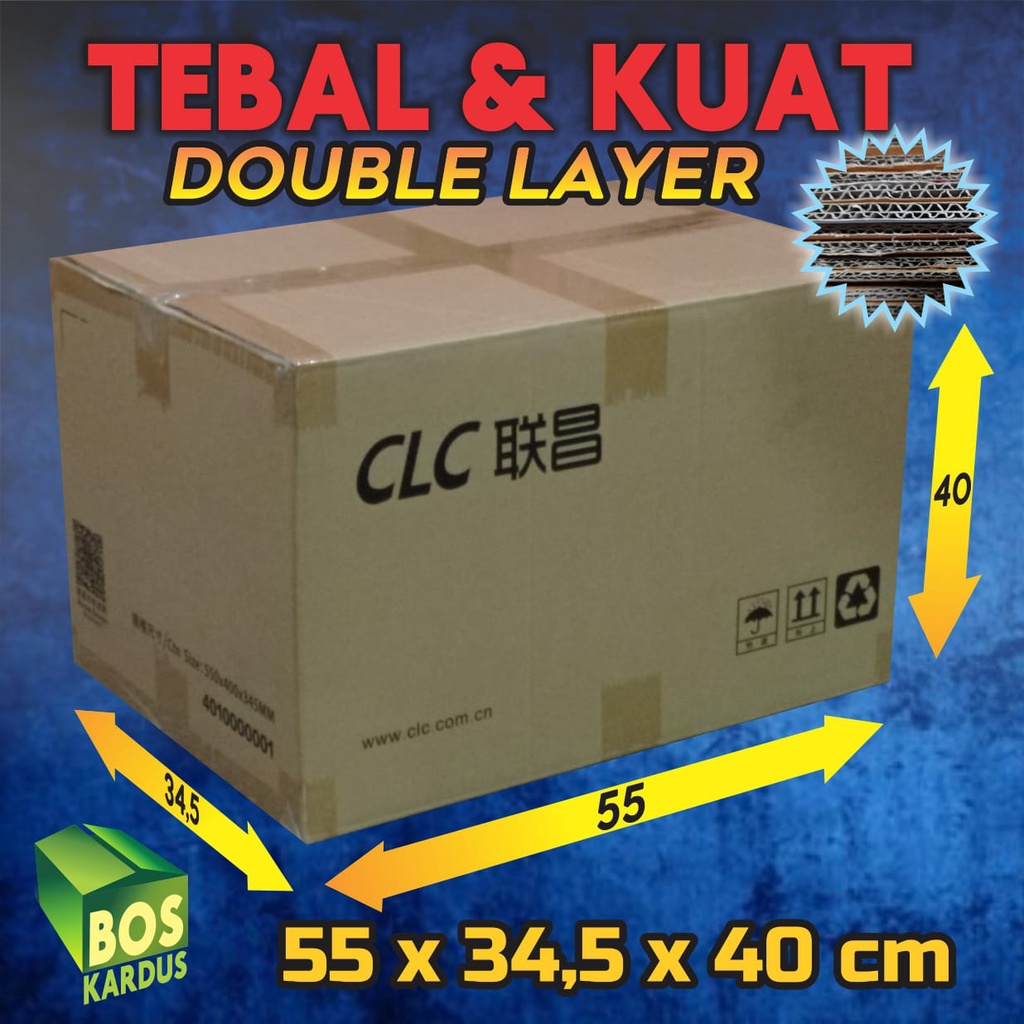 Kardus Bekas Kardus Jumbo Kardus Besar Kardus Packing Besar Kardus Pindahan Kardus Bekas Besar D22-55x34.5x40