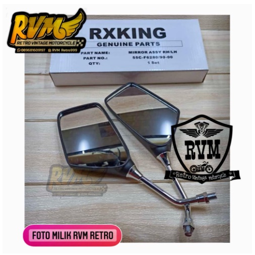 spion yamaha alfa yamaha rx king rx s rx kaca spion yamaha rx king tangkai chrome crom spion motor r