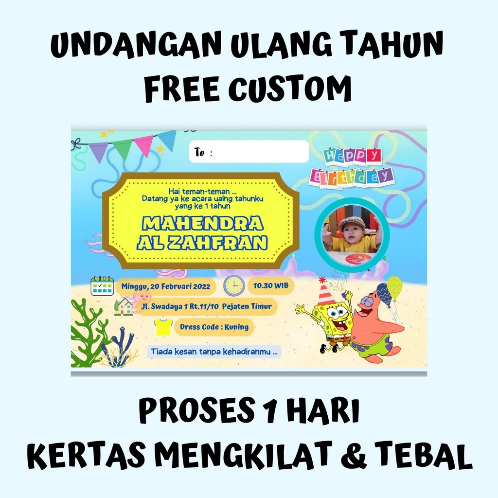 

UNDANGAN ULANG TAHUN FREE CUSTOM (PROSES 1 HARI)