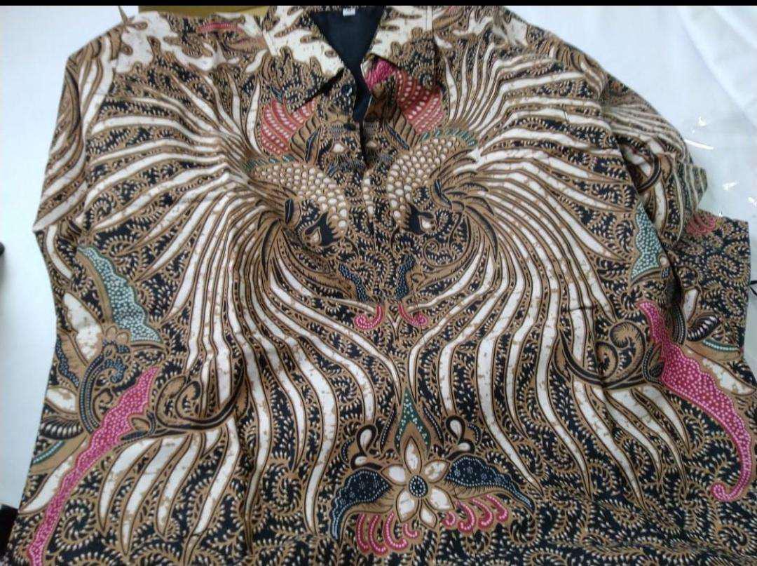 Batik Solo Pria Lengan Panjang Lapis Furing Baju Batik Pria Modern Produksi Batik Aluna Gba 013