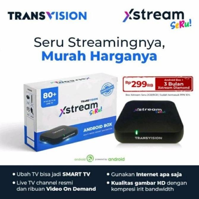 (Bukan STB indihome unlock) Transvision Xstream 2nd - Free Live TV