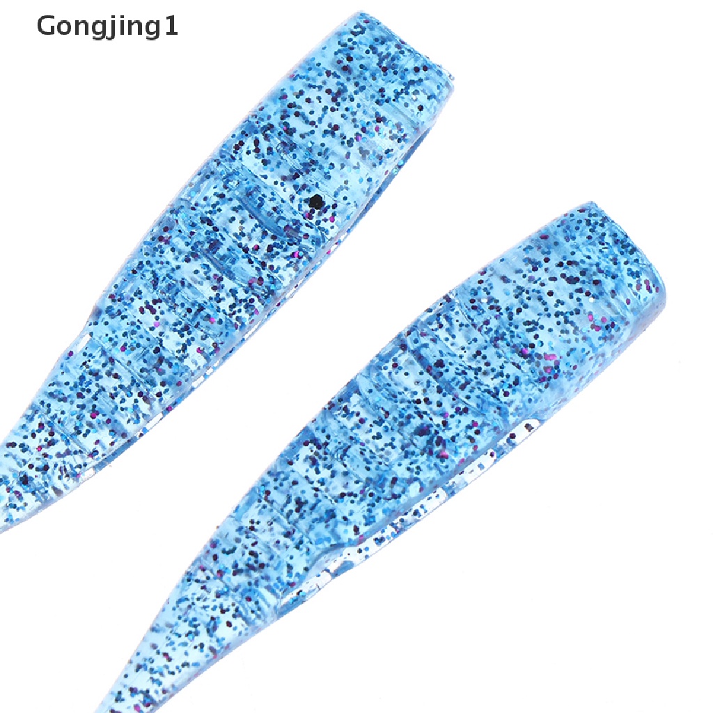Gongjing1 1 Set Umpan Pancing Softlure Bentuk Ikan Kecil Warna Hitam