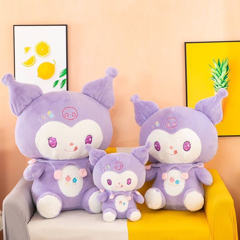 Cute Plushie Anime Sanrio Kuromi Kawaii Stuffed Dolls Cinnamoroll Hello Kitty My Melody Figure Children Plush Gift Birthday Toys