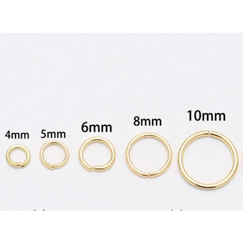 (20 gram) Ring O Bahan Aksesoris Jump Ring Pengait Rantai