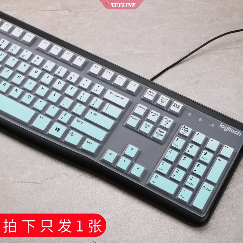 Logitech Mk120 K120 Stiker Keyboard Silikon Ultra Tipis Anti Debu Kualitas Tinggi