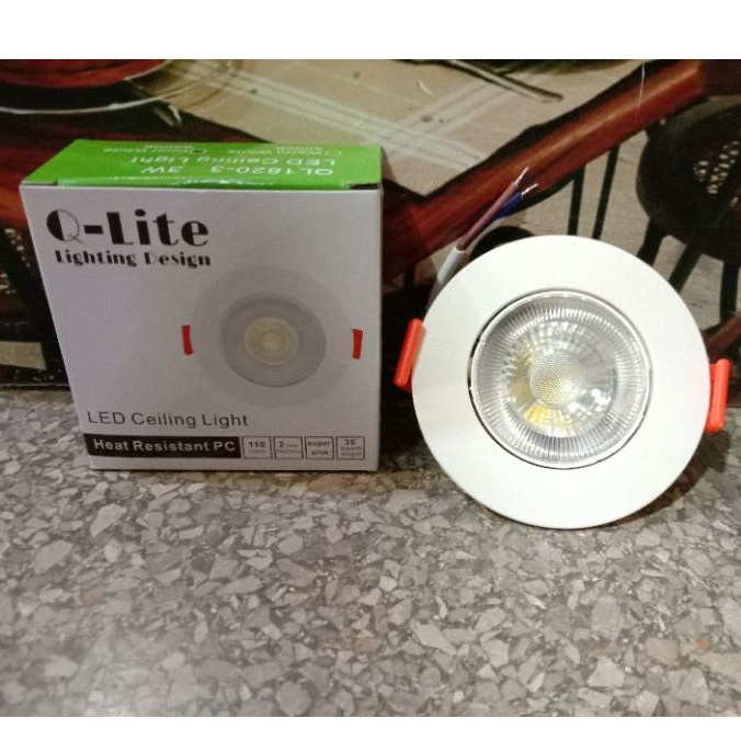 lampu downlight spotlight 3 watt