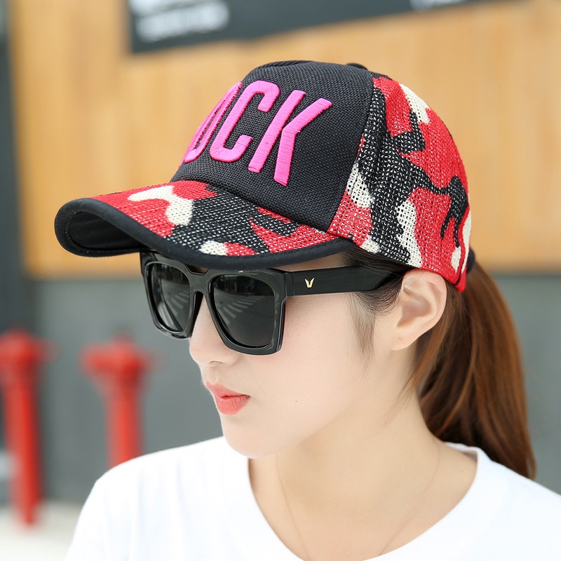 Topi Baseball Motif Bordir Camo Untuk Pria Dan Wanita