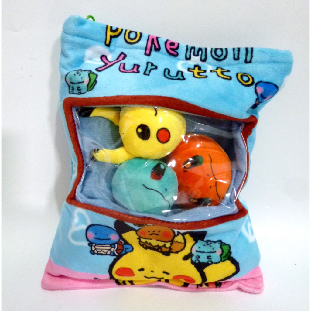 Boneka Pokemon Yurutto Set 3 Plush Doll Included Import Doll