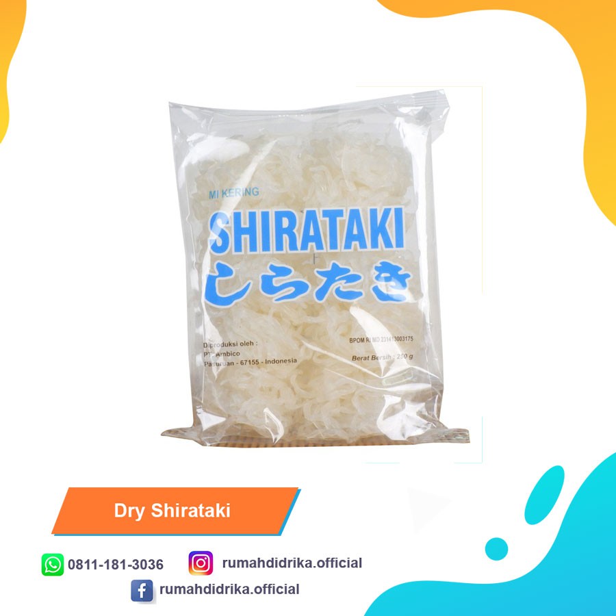 

Dry Shirataki - Mie Kering Shirataki