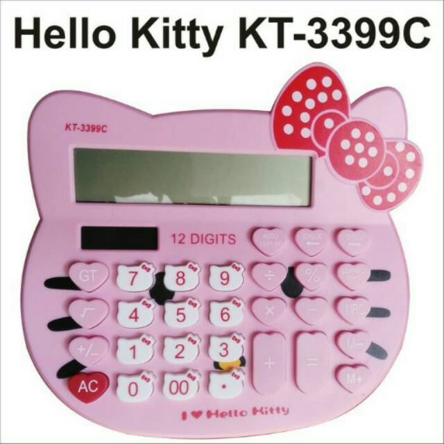 

Kalkulator/CALCULATOR KARAKTER HELLOKITY~12digit& big display#ory JAPAN
