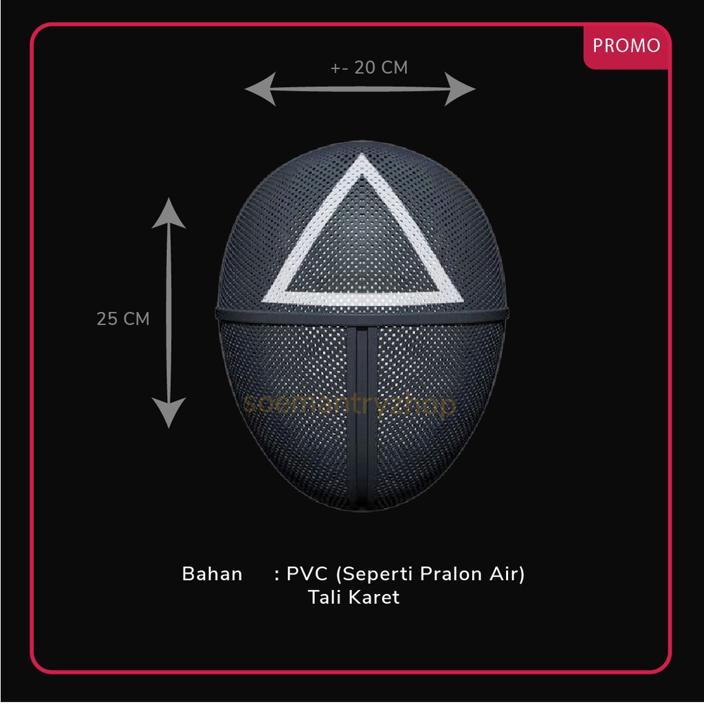 Topeng Squad Game Segitiga Termurah mainan anak murah meriah