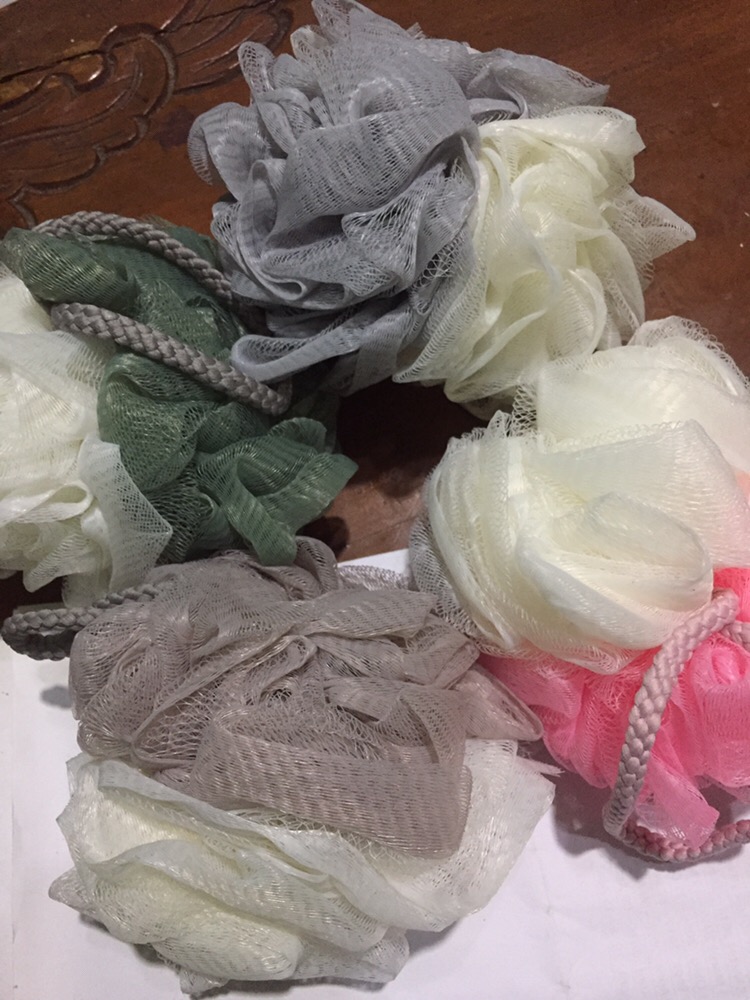 Spon Bola Jaring Mandi Busa | Shower Puff Bath Ball Foaming Sponge