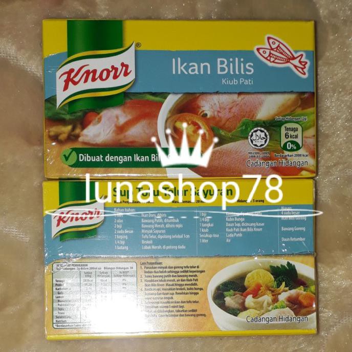 

Ready Stock] Kaldu Blok Knorr Ikan Bilis 6X10G