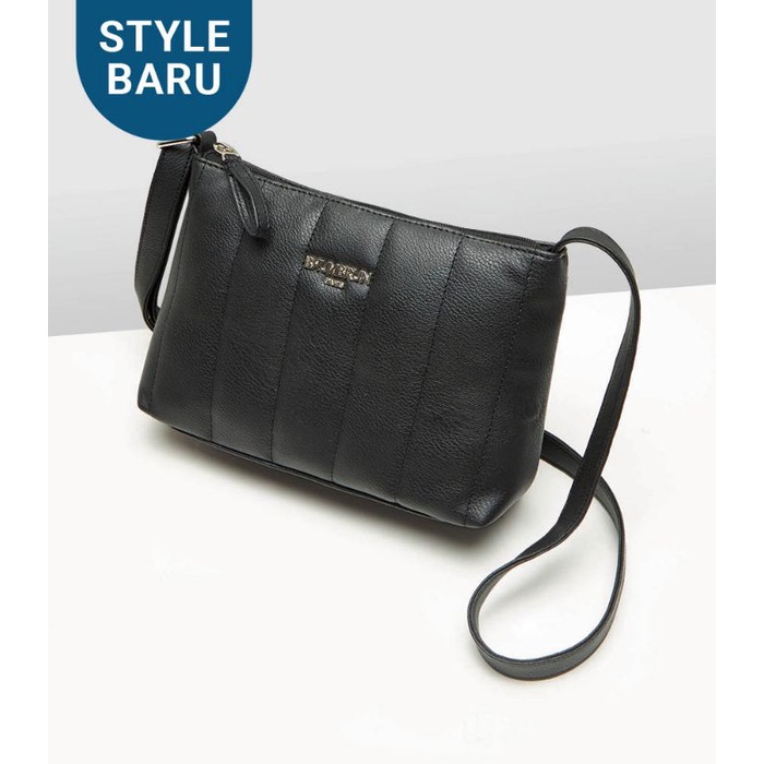 Tas Selempang Wanita Import Puffy Sling Black Hitam Brunbrun Paris shopie Sophie Martin