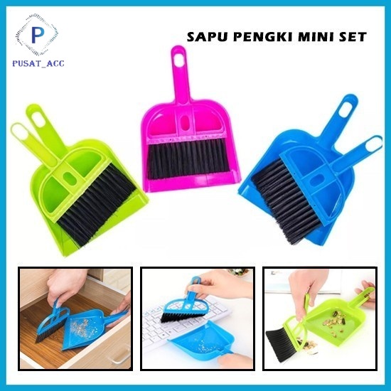 SM08- Sapu Pengki Sikat Dashboard Kolong Mini Dust Mobil