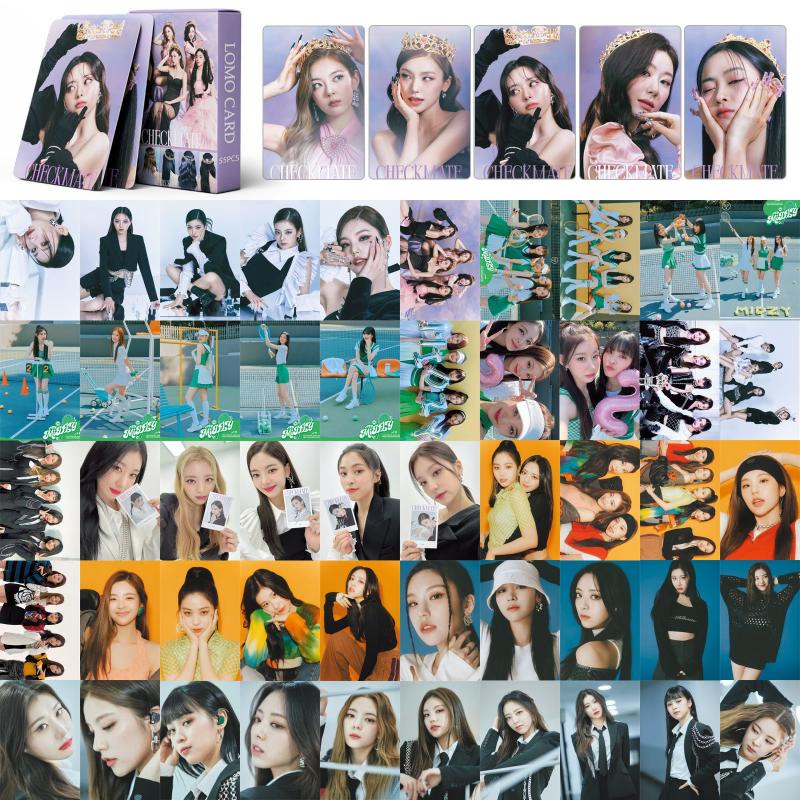 55pcs / set Kartu Pos Lomo Foto ITZY MATE