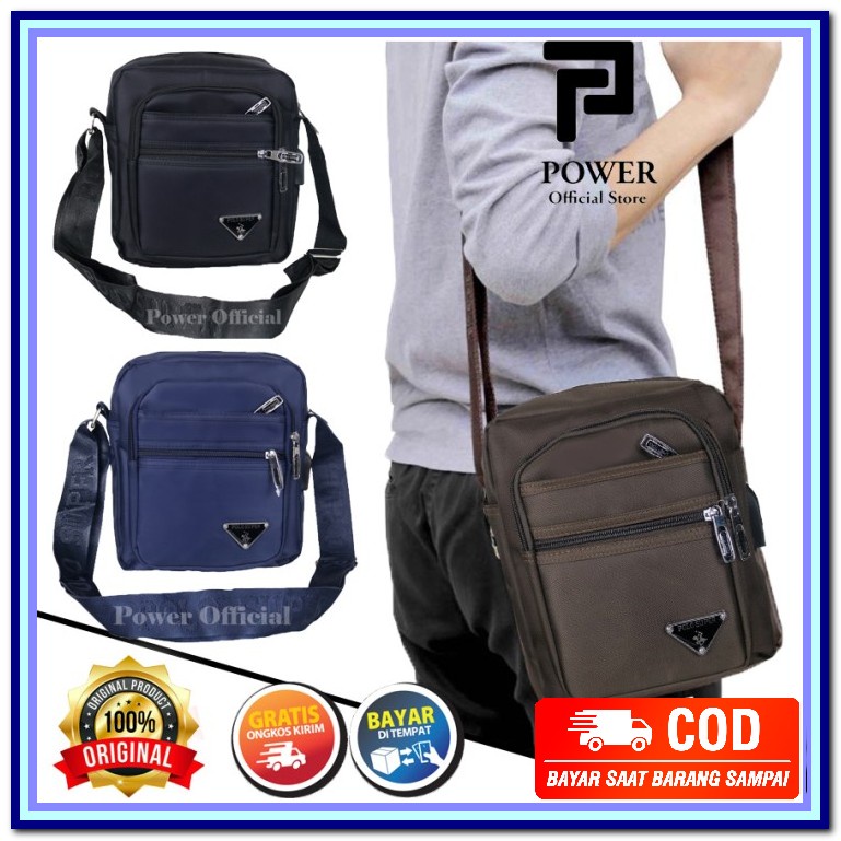 Tas Slempang Cowok Slingbag Lock Tsa Bange Bg7082 I0N2 Keren Keki CA119 Polo Power 012S Tas Slempan