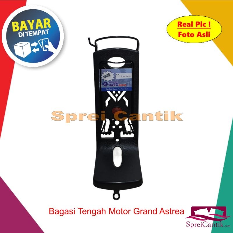 Bagasi Tengah Grand Astrea - Variasi Aksesoris Penjepit Barang Motor Honda Bahan Besi Kuat