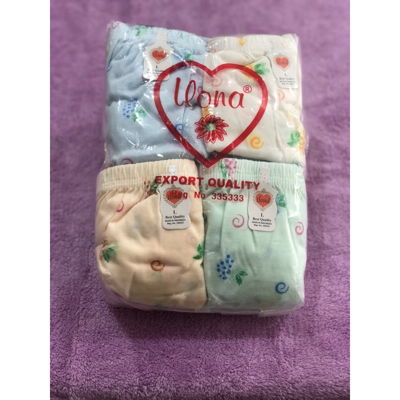 Celana Dalam Wanita Ilona Original | CD Ilona Sablon Murah (1Pcs) Size S, M, L, XL, XXL