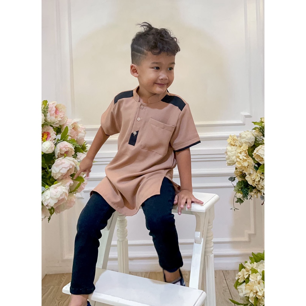 Jessicacollectionn 408# Kurta anak cowok / kurta anak Moscrepe