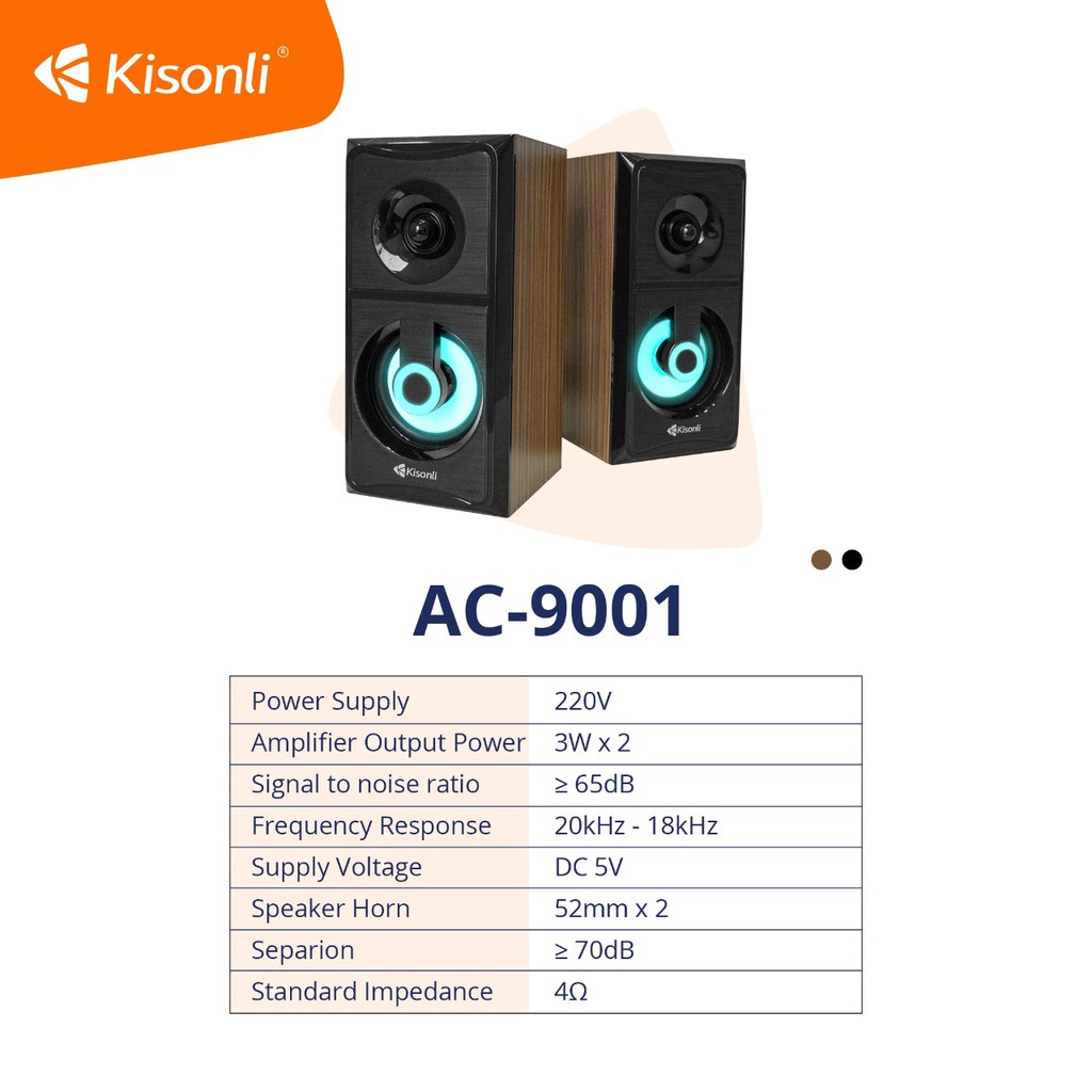 SPEAKER KISONLI AC9001 AC-9001 USB KABEL