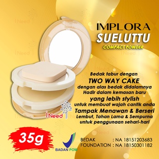 (INEED) ( 320 ) Bedak Implora compact powder 3 IN 1