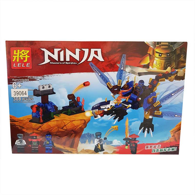 Mainan Anak Lego Brick Ninjago Masters of Spinjitzu 39064 Naga Biru
