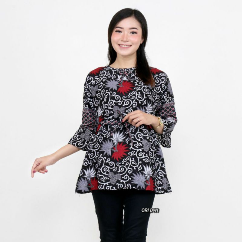 Blus Batik Size M L XL XXL XXXL